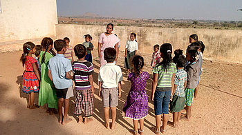 Ein Projekt der St Anne Schwestern in der Diözese Bangalore, unterstützt mit der Hilfe von Missio-Kinder und Jugend.
