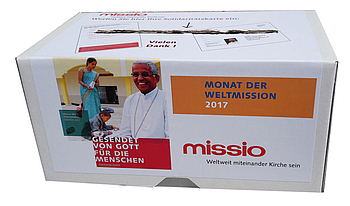 Sammelbox von Missio im Monat der Weltmission 2016